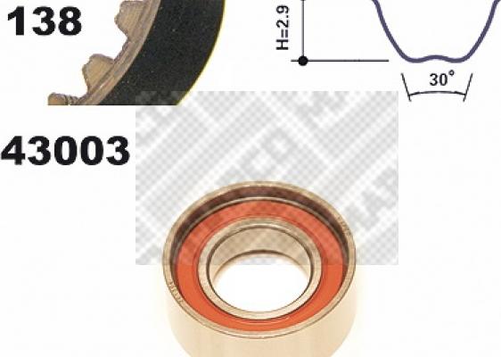 Mapco 23003 - Kit cinghie dentate www.autoricambi360.it