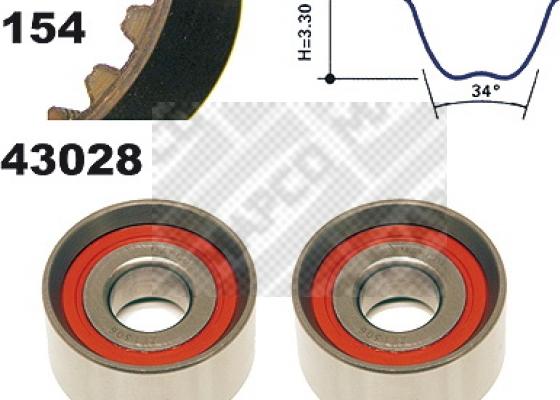 Mapco 23028 - Kit cinghie dentate www.autoricambi360.it