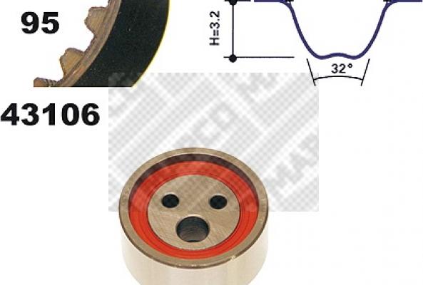 Mapco 23106 - Kit cinghie dentate www.autoricambi360.it