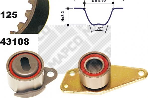 Mapco 23108 - Kit cinghie dentate www.autoricambi360.it