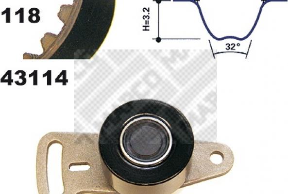 Mapco 23114 - Kit cinghie dentate www.autoricambi360.it