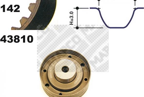 Mapco 23810 - Kit cinghie dentate www.autoricambi360.it