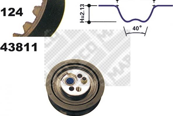 Mapco 23811 - Kit cinghie dentate www.autoricambi360.it