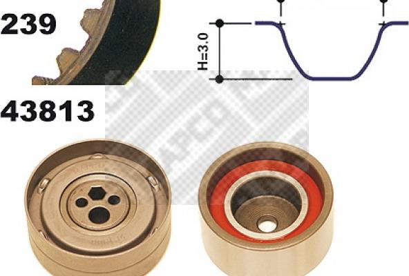 Mapco 23813 - Kit cinghie dentate www.autoricambi360.it