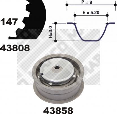 Mapco 23826 - Kit cinghie dentate www.autoricambi360.it