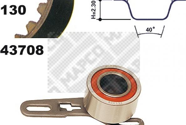 Mapco 23708 - Kit cinghie dentate www.autoricambi360.it