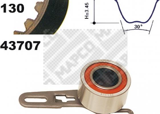 Mapco 23707 - Kit cinghie dentate www.autoricambi360.it