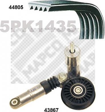 Mapco 73805 - Kit Cinghie Poly-V www.autoricambi360.it