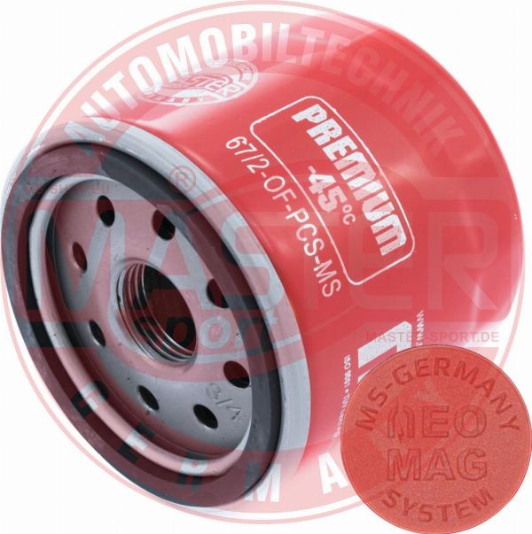 MASTER-SPORT 67/2-OFMG-PCS-MS - Filtro olio www.autoricambi360.it