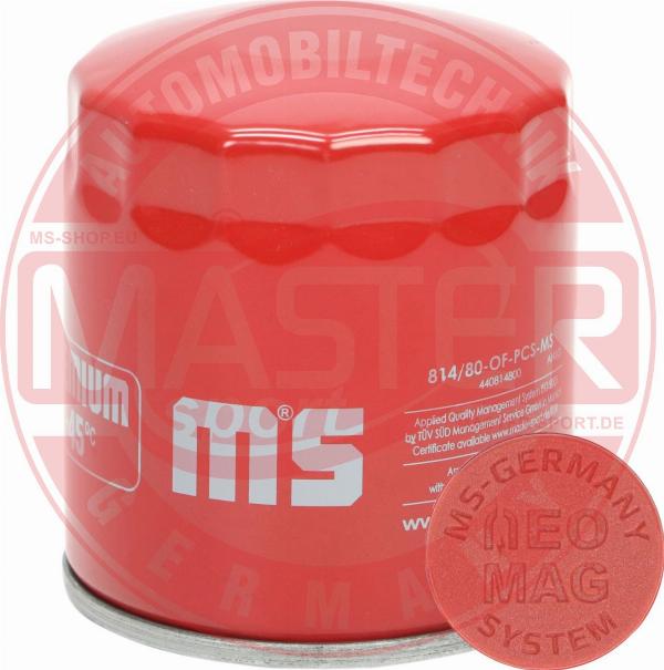 MASTER-SPORT 814/80-OFMG-PCS-MS - Filtro olio www.autoricambi360.it