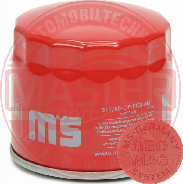 MASTER-SPORT 811/80-OFMG-PCS-MS - Filtro olio www.autoricambi360.it