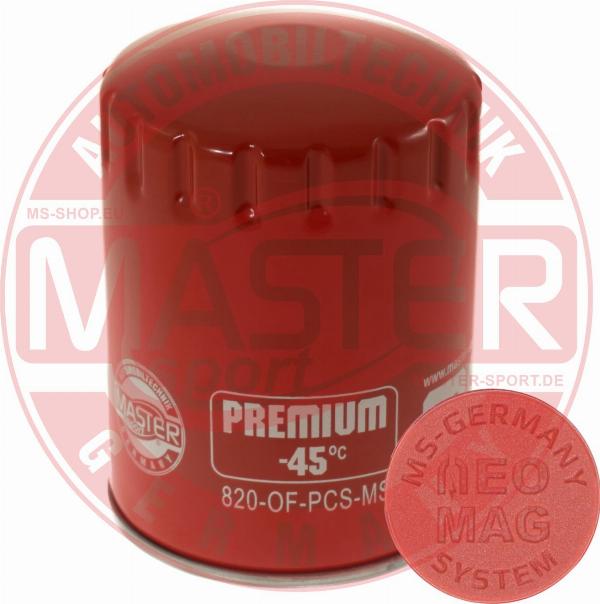 MASTER-SPORT 820-OFMG-PCS-MS - Filtro olio www.autoricambi360.it