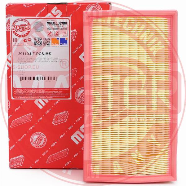 MASTER-SPORT 29110-LF-PCS-MS - Filtro aria www.autoricambi360.it