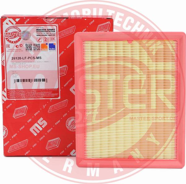 MASTER-SPORT 26120-LF-PCS-MS - Filtro aria www.autoricambi360.it