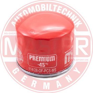 MASTER-SPORT 914/28-OF-PCS-MS - Filtro olio www.autoricambi360.it