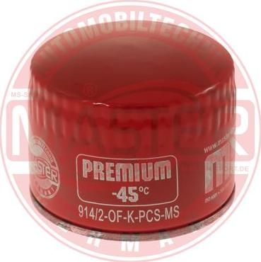 MASTER-SPORT 914/2-OF-K-PCS-MS - Filtro olio www.autoricambi360.it