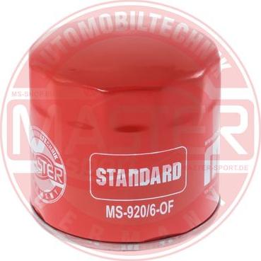 MASTER-SPORT 920/6-OF-PCS-MS - Filtro olio www.autoricambi360.it