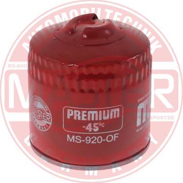 MASTER-SPORT 920-OF-PCS-MS - Filtro olio www.autoricambi360.it