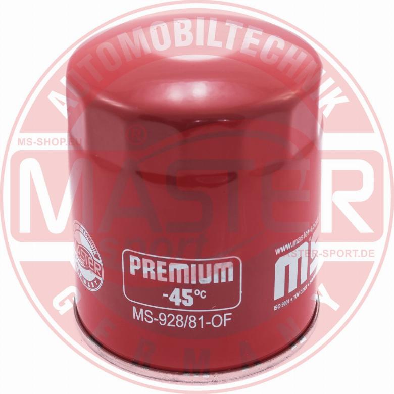 MASTER-SPORT 928/81-OF-PCS-MS - Filtro olio www.autoricambi360.it