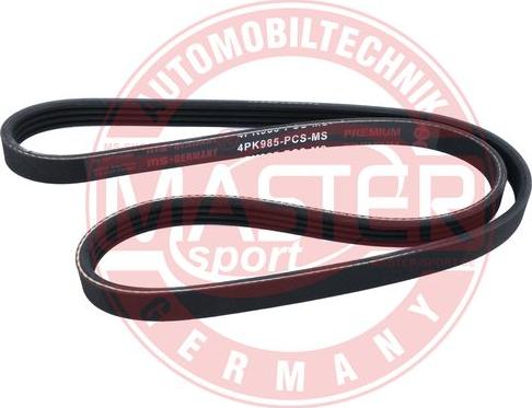 MASTER-SPORT 4PK985-PCS-MS - Cinghia Poly-V www.autoricambi360.it