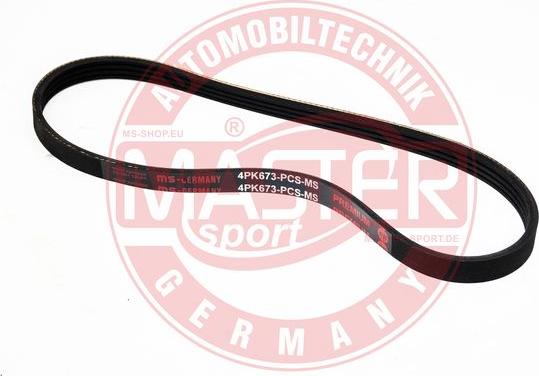MASTER-SPORT 4PK673-PCS-MS - Cinghia Poly-V www.autoricambi360.it
