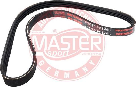 MASTER-SPORT 4PK765-PCS-MS - Cinghia Poly-V www.autoricambi360.it
