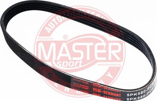 MASTER-SPORT 5PK580-PCS-MS - Cinghia Poly-V www.autoricambi360.it