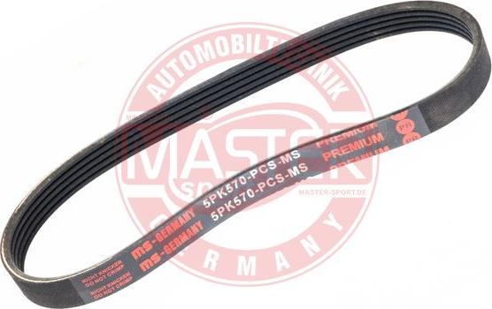 MASTER-SPORT 5PK570-PCS-MS - Cinghia Poly-V www.autoricambi360.it
