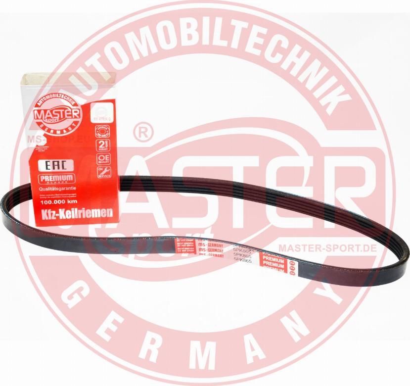 MASTER-SPORT 5PK860-PCS-MS - Cinghia Poly-V www.autoricambi360.it