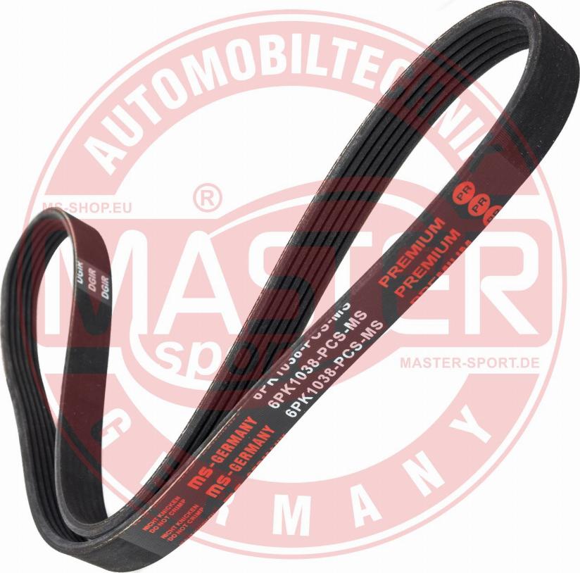 MASTER-SPORT 6PK1038-PCS-MS - Cinghia Poly-V www.autoricambi360.it