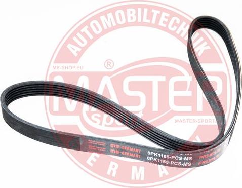 MASTER-SPORT 6PK1165-PCS-MS - Cinghia Poly-V www.autoricambi360.it