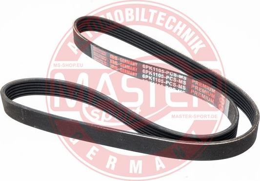 MASTER-SPORT 6PK1105-PCS-MS - Cinghia Poly-V www.autoricambi360.it