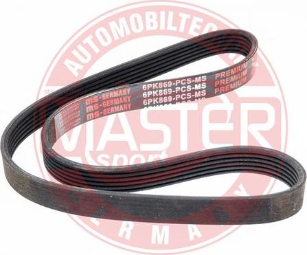 MASTER-SPORT 6PK869-PCS-MS - Cinghia Poly-V www.autoricambi360.it