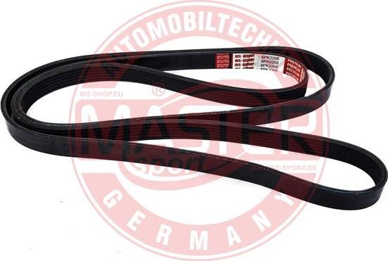MASTER-SPORT 6PK2205-PCS-MS - Cinghia Poly-V www.autoricambi360.it