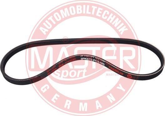MASTER-SPORT 3PK670-PCS-MS - Cinghia Poly-V www.autoricambi360.it