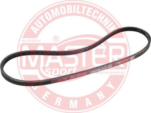 MASTER-SPORT 3PK750-PCS-MS - Cinghia Poly-V www.autoricambi360.it