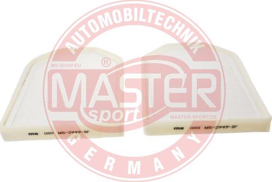 MASTER-SPORT 2949-IF-SET/2/-MS - Filtro, Aria abitacolo www.autoricambi360.it