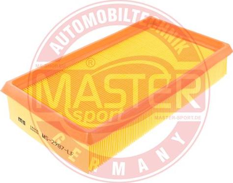 MASTER-SPORT 2987-LF-PCS-MS - Filtro aria www.autoricambi360.it