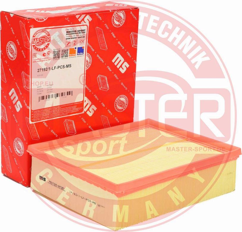 MASTER-SPORT 27192/1-LF-PCS-MS - Filtro aria www.autoricambi360.it