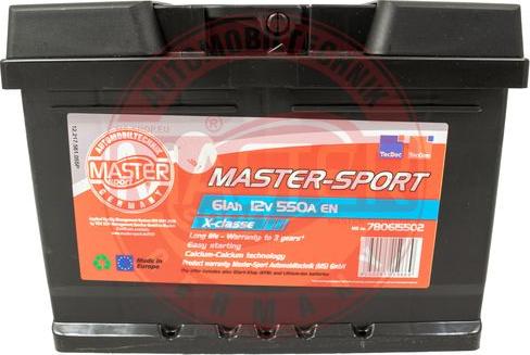 MASTER-SPORT 780615502 - Batteria avviamento www.autoricambi360.it