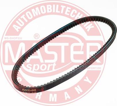 MASTER-SPORT AVX-10X643-PCS-MS - Cinghia trapezoidale www.autoricambi360.it