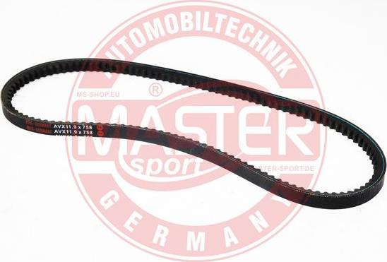 MASTER-SPORT AVX-11.9X758-PCS-MS - Cinghia trapezoidale www.autoricambi360.it