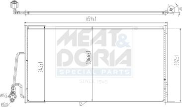 Meat & Doria 991096 - Condensatore, Climatizzatore www.autoricambi360.it