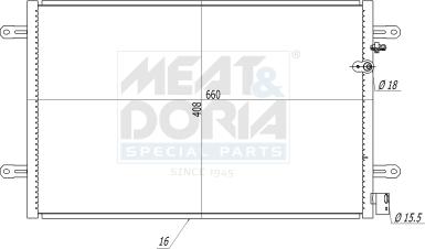 Meat & Doria 991092 - Condensatore, Climatizzatore www.autoricambi360.it
