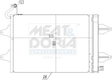 Meat & Doria 991020 - Condensatore, Climatizzatore www.autoricambi360.it