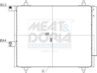 Meat & Doria 991070 - Condensatore, Climatizzatore www.autoricambi360.it