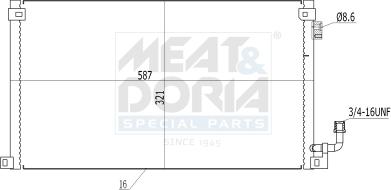 Meat & Doria 991148 - Condensatore, Climatizzatore www.autoricambi360.it