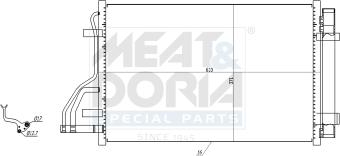 Meat & Doria 991156 - Condensatore, Climatizzatore www.autoricambi360.it