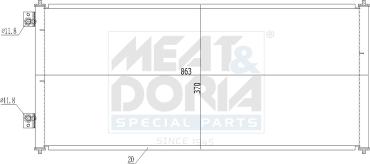 Meat & Doria 991150 - Condensatore, Climatizzatore www.autoricambi360.it