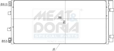 Meat & Doria 991162 - Condensatore, Climatizzatore www.autoricambi360.it